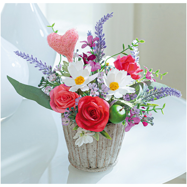 送料込 《母の日》【Luna】 シルクと和紙で彩る花「ハートフル」の商品画像