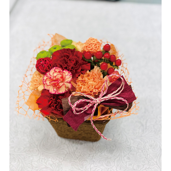 送料込 《web限定》《母の日》【welzo flower】 カーネーションアレンジ「花ごよみ」の商品画像