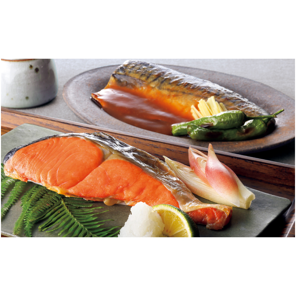 早得_送料込 【北海道 小樽フーズ】 湯煎で簡単 焼魚・煮魚詰合せの商品画像
