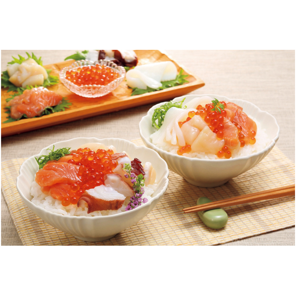 早得_送料込 【北海道海産】 北海道産 海鮮丼セットの商品画像