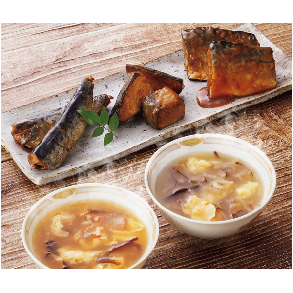 早得_送料込 【阿部長商店】 ふかひれスープ＆煮魚セットの商品画像