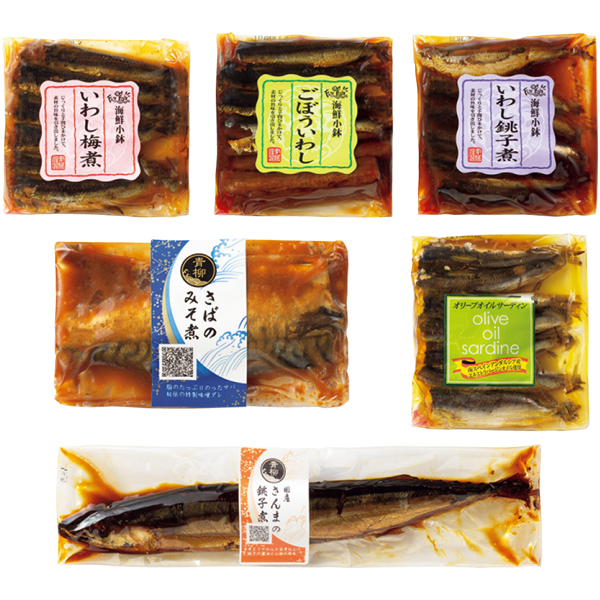 早得_送料込 【青柳食品】 骨まで食べれる煮魚詰合せの商品画像