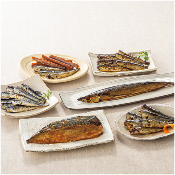 早得_送料込 【青柳食品】 骨まで食べれる煮魚詰合せの商品画像 (2)