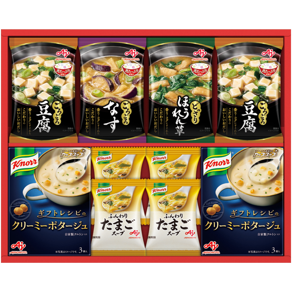 早得_【味の素ブランドギフト】 「具たっぷり味噌汁」＆「クノール」スープギフトの商品画像