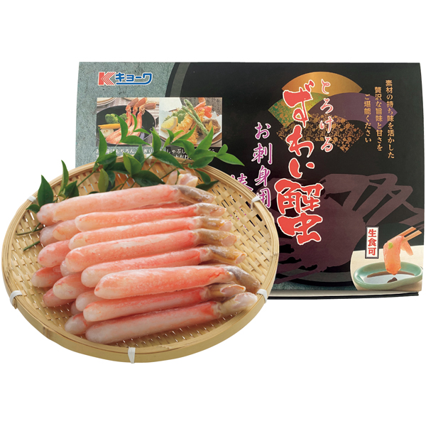 送料込 【八戸協和水産】 生ずわい棒肉（しゃぶしゃぶ・お刺身用）の商品画像