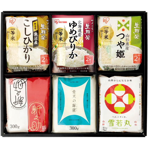 【アイリスフーズ】 生鮮米6種食べ比べプレミアムセットの商品画像